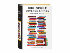Chronicle Books Puzzle Bibliophile Diverse Spines 500 dílků