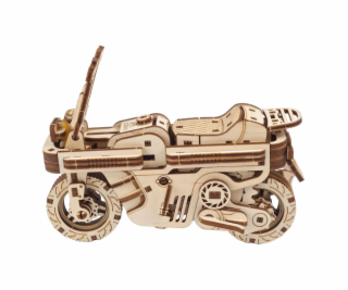 Ugears 3D dřevěné mechanické puzzle Skládací skútr