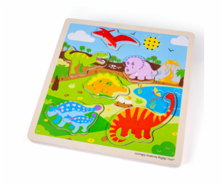 Bigjigs Toys Vkládačka se zvukem Dinosauři