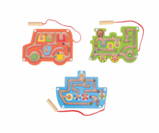 Bigjigs Toys Dřevěný magnetický labyrint 1 ks