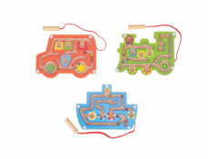 Bigjigs Toys Dřevěný magnetický labyrint 1 ks