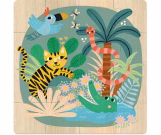 Vilac Dřevěné puzzle Moře země vzduch