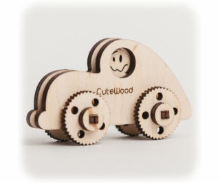 CuteWood Dřevěné 3D puzzle Auto