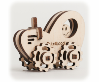 CuteWood Dřevěné 3D puzzle Traktor