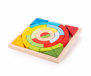 Bigjigs Toys Dřevěné skládací oblouky a trojúhelníky