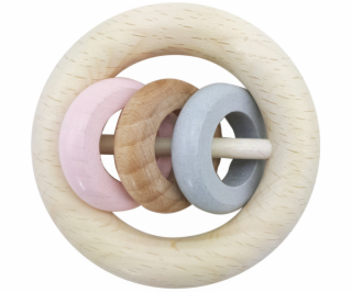 Hess Chrastítko tři kroužky růžová