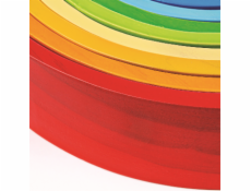 Bigjigs Baby Dřevěná skládací duha velká