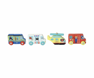 Vilac Dřevěné magnetické puzzle Záchranáři