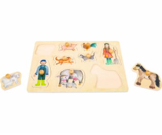 small foot Dřevěné puzzle Život na farmě