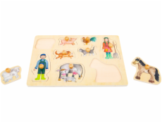 small foot Dřevěné puzzle Život na farmě