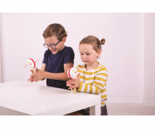 Bigjigs Toys Dřevěný rotační bubínek hvězdičky 1 ks
