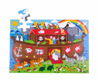 Bigjigs Toys Podlahové puzzle Noemova archa 48 dílků