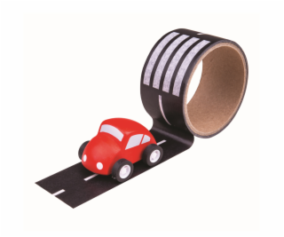 Bigjigs Toys Lepící páska cesta s autíčkem