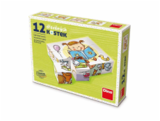 Dino Hezký den 12 dřevěné kostky