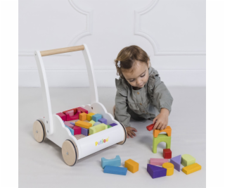 Le Toy Van Petilou Vozík s duhovými kostkami