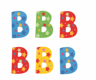 Bigjigs Toys Hvězdičkové písmenko B