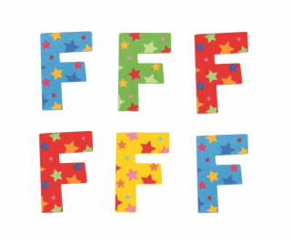 Bigjigs Toys Hvězdičkové písmenko F