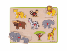 Bigjigs Toys Vkládací puzzle safari