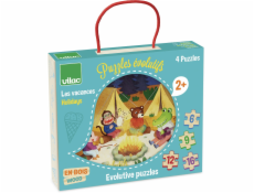 Vilac Dřevěné puzzle Dobrodružství 4v1