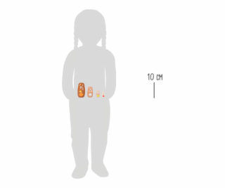 small foot Matrjoška medvědí rodina