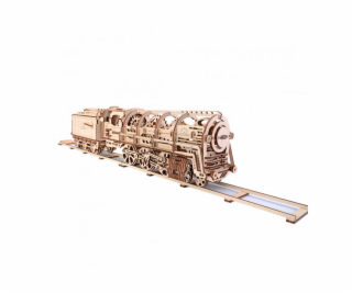 Ugears 3D dřevěné mechanické puzzle Parní lokomotiva 4-6-...