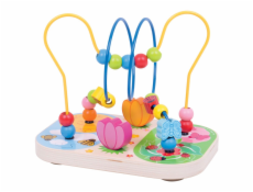 Bigjigs Baby Dřevěný motorický labyrint louka