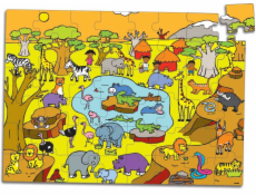 Vilac Dřevěné puzzle Savana
