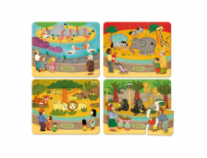 Vilac Dřevěné puzzle zoo