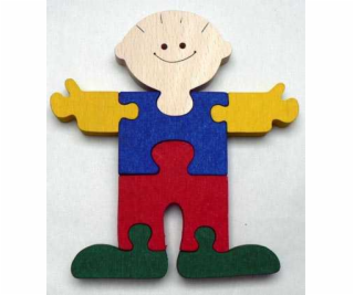 Makovský Dřevěné vkládací puzzle Kluk bez rámečku
