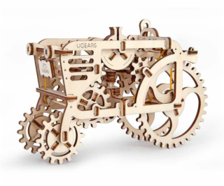 Ugears 3D dřevěné mechanické puzzle Traktor