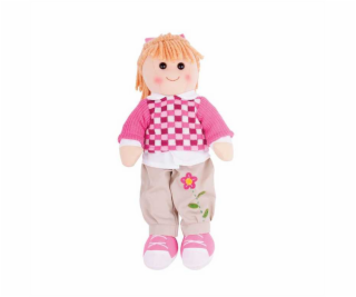 Bigjigs Toys Látková panenka Melanie 38 cm
