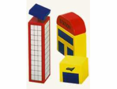 Bino Příslušenství k vláčkodráze  letiště 3 ks