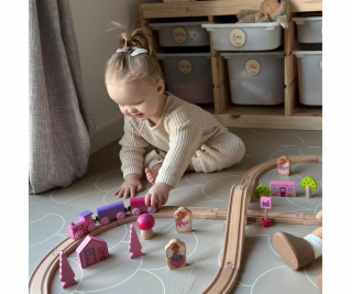 Bigjigs Rail Dřevěná vláčkodráha osmička pro princezny 35...