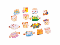 Bigjigs Toys Oblékací puzzle Medvědí rodinka