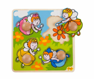 Bigjigs Toys Vkládací puzzle víly