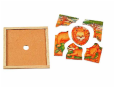 Voila Dřevěné puzzle LEV
