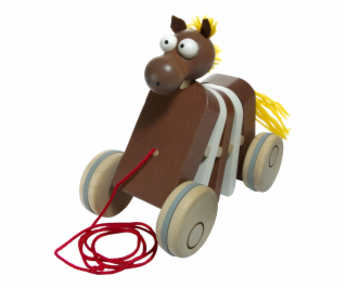 Dřevěný tahací koník klapací