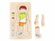 small foot Dřevěné hračky puzzle anatomie Tim