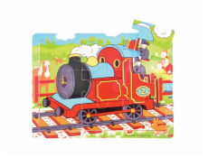 Bigjigs Toys Dřevěné puzzle vlak 9 dílků
