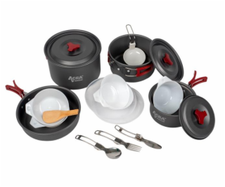 Sada nádobí Acra C22 camping set alluminium pro 3-4 osoby