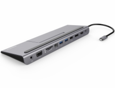 PremiumCord USB-C Full Size MST Dokovací stanice vhodná pod notebook