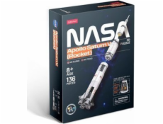 Puzzle 3D Apollo Saturn V Rocket - 136 dílků
