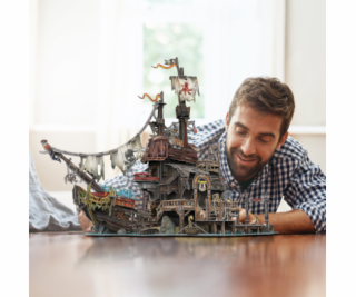 Puzzle 3D Pirátský přístav Tortuga 218 dílků