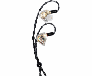 Stagg SPM-PRO BK, 3-driver in-ear sluchátka, transparentní