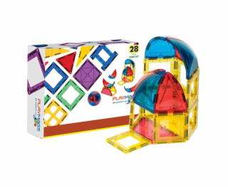 Magnetická stavebnica 3D Dome Playmags 164 - sada 28 ks
