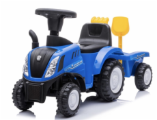 Hračkársky tlačný traktor NEW HOLLAND 658T, modrý