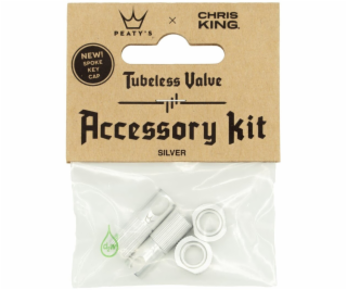 PEATY S X CHRIS KING (MK2) SILVER TUBELESS VALVES ACCESSO...