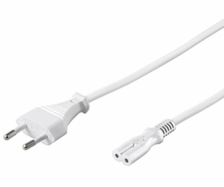Kabel síťový 230V k magnetofonu 5m bílý