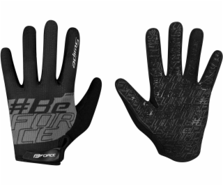 FORCE MTB SWIPE letní rukavice, černo-šedé vel.XXL