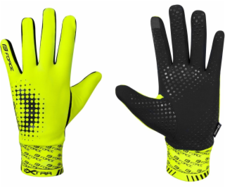 FORCE EXTRA jaro-podzim rukavice, fluo vel.L